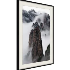 Poster 'Clouds Pierced by Mountain Peaks'