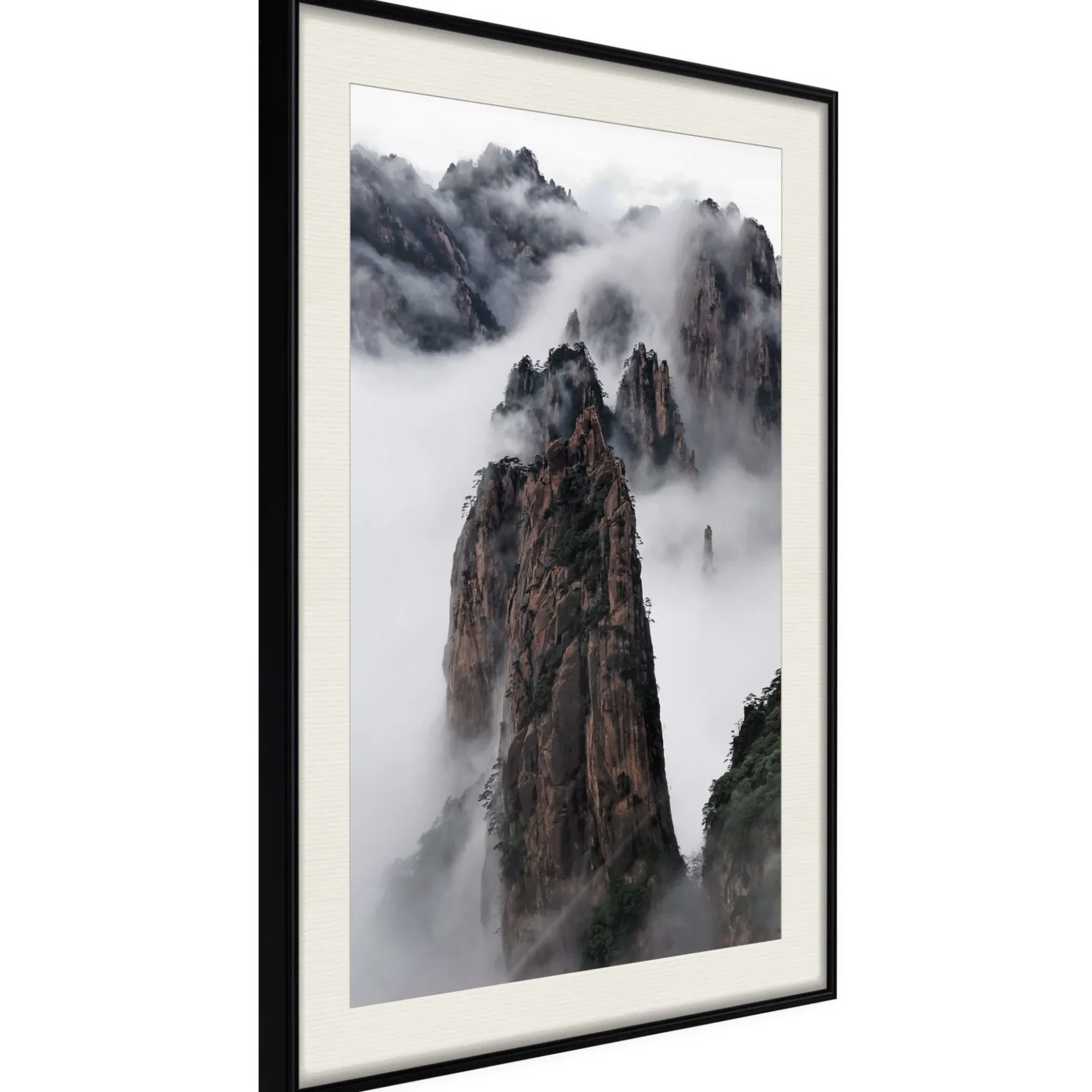 Poster 'Clouds Pierced by Mountain Peaks'