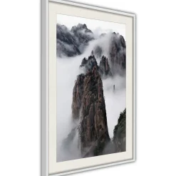 Poster 'Clouds Pierced by Mountain Peaks'