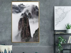 Poster 'Clouds Pierced by Mountain Peaks'