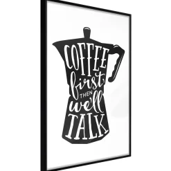 Poster 'Coffee First'