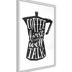 Poster 'Coffee First'