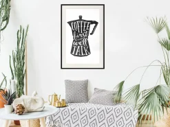 Poster 'Coffee First'