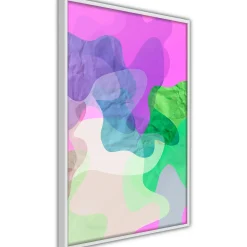 Poster 'Colourful Camouflage (Pink)'