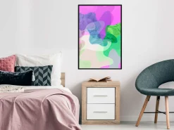 Poster 'Colourful Camouflage (Pink)'