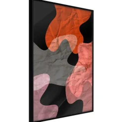 Poster 'Colourful Camouflage (Orange)'