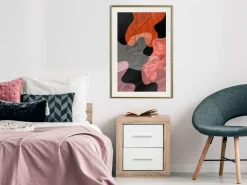 Poster 'Colourful Camouflage (Orange)'