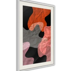 Poster 'Colourful Camouflage (Orange)'