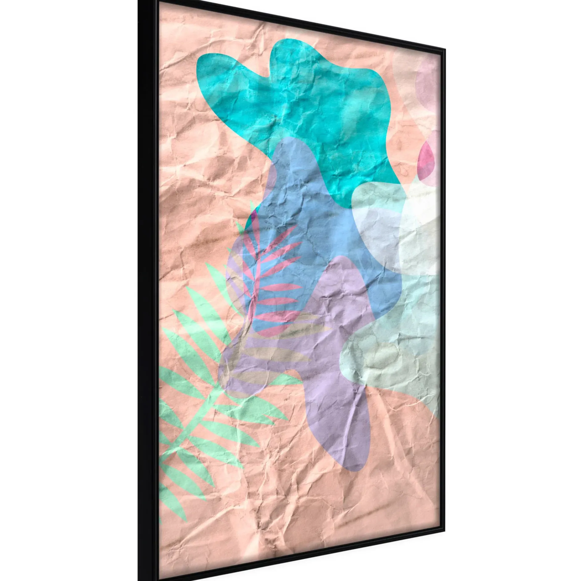 Poster 'Colourful Camouflage (Peach)'