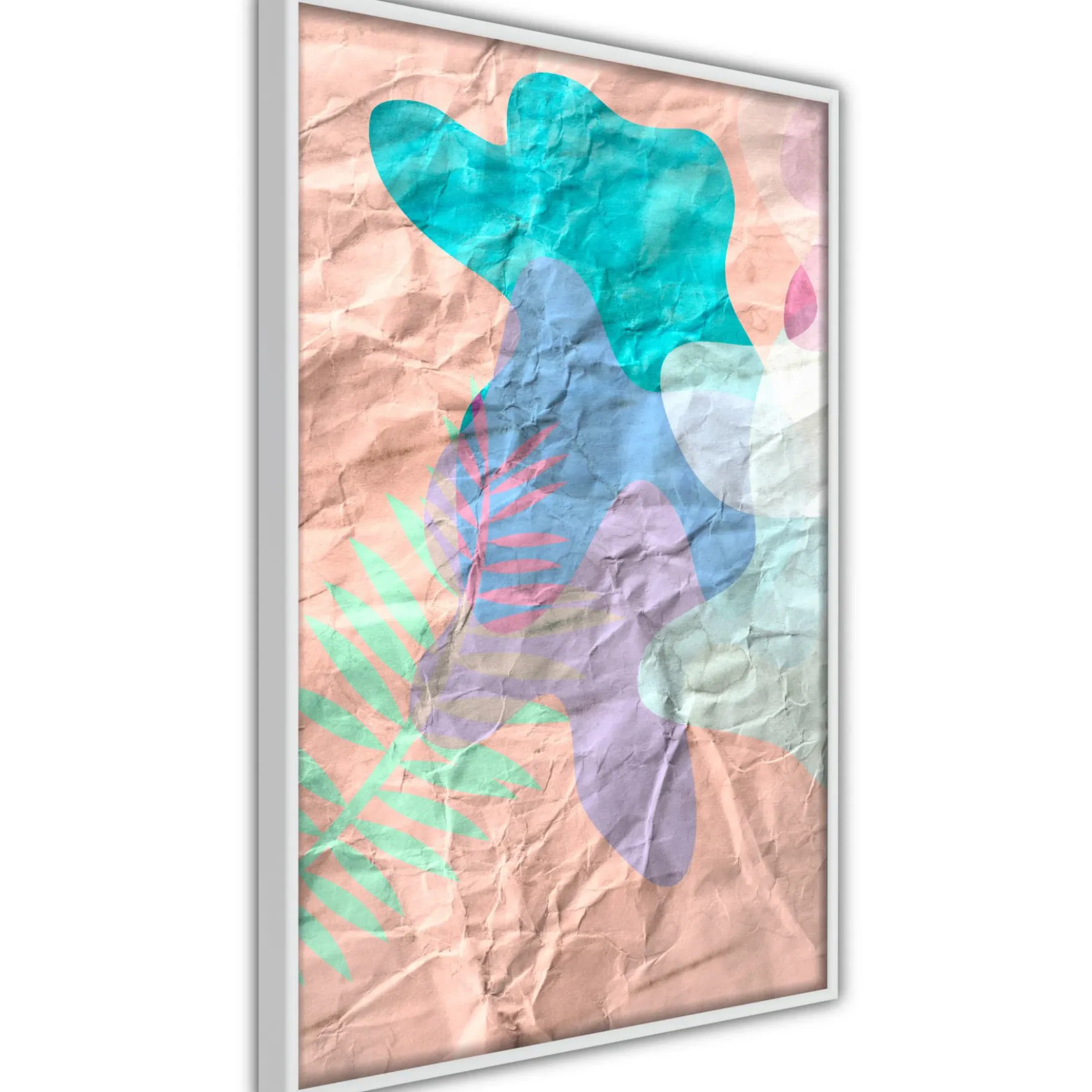 Poster 'Colourful Camouflage (Peach)'