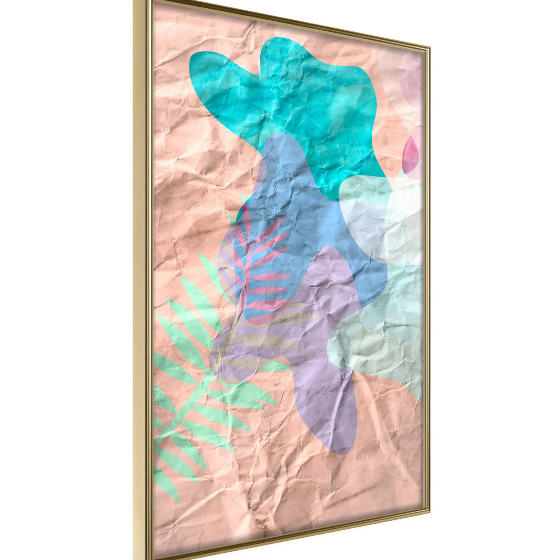 Poster 'Colourful Camouflage (Peach)'