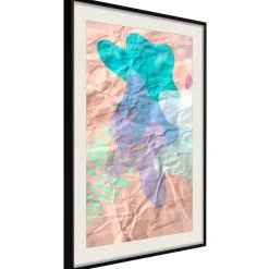 Poster 'Colourful Camouflage (Peach)'