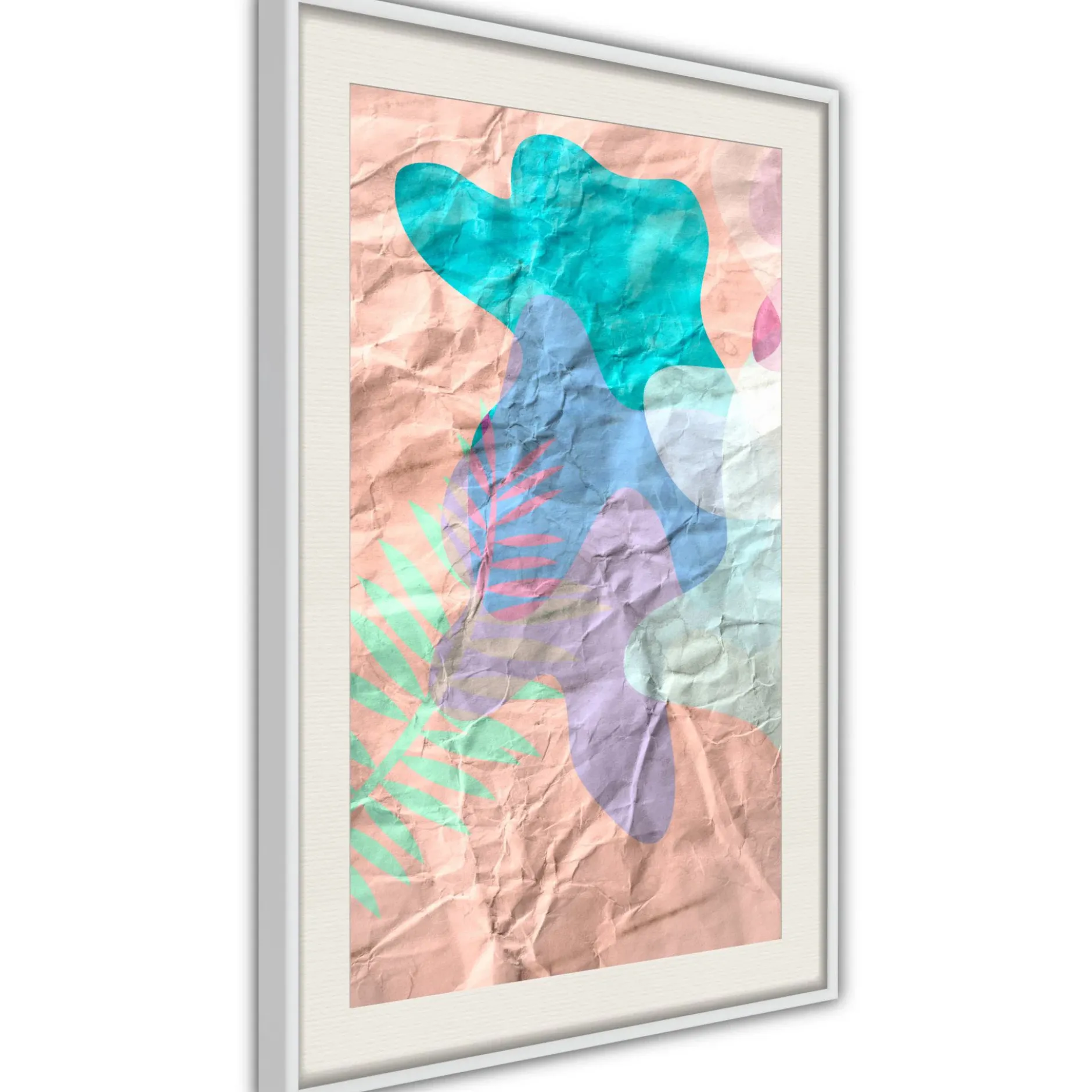 Poster 'Colourful Camouflage (Peach)'