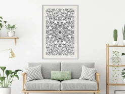 Poster 'Colourless Mandala'