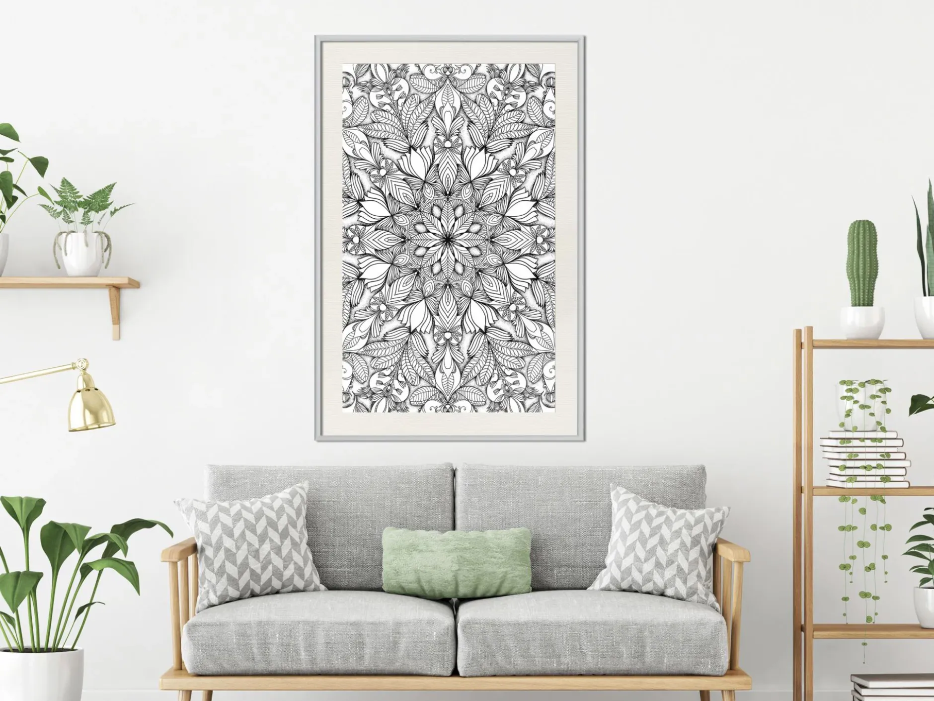 Poster 'Colourless Mandala'