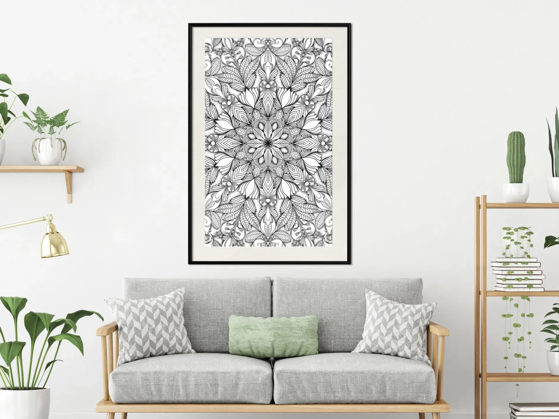 Poster 'Colourless Mandala'