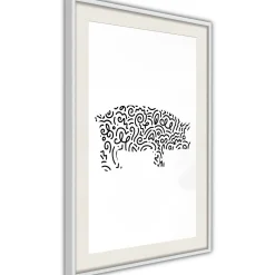 Poster 'Curly Pig'