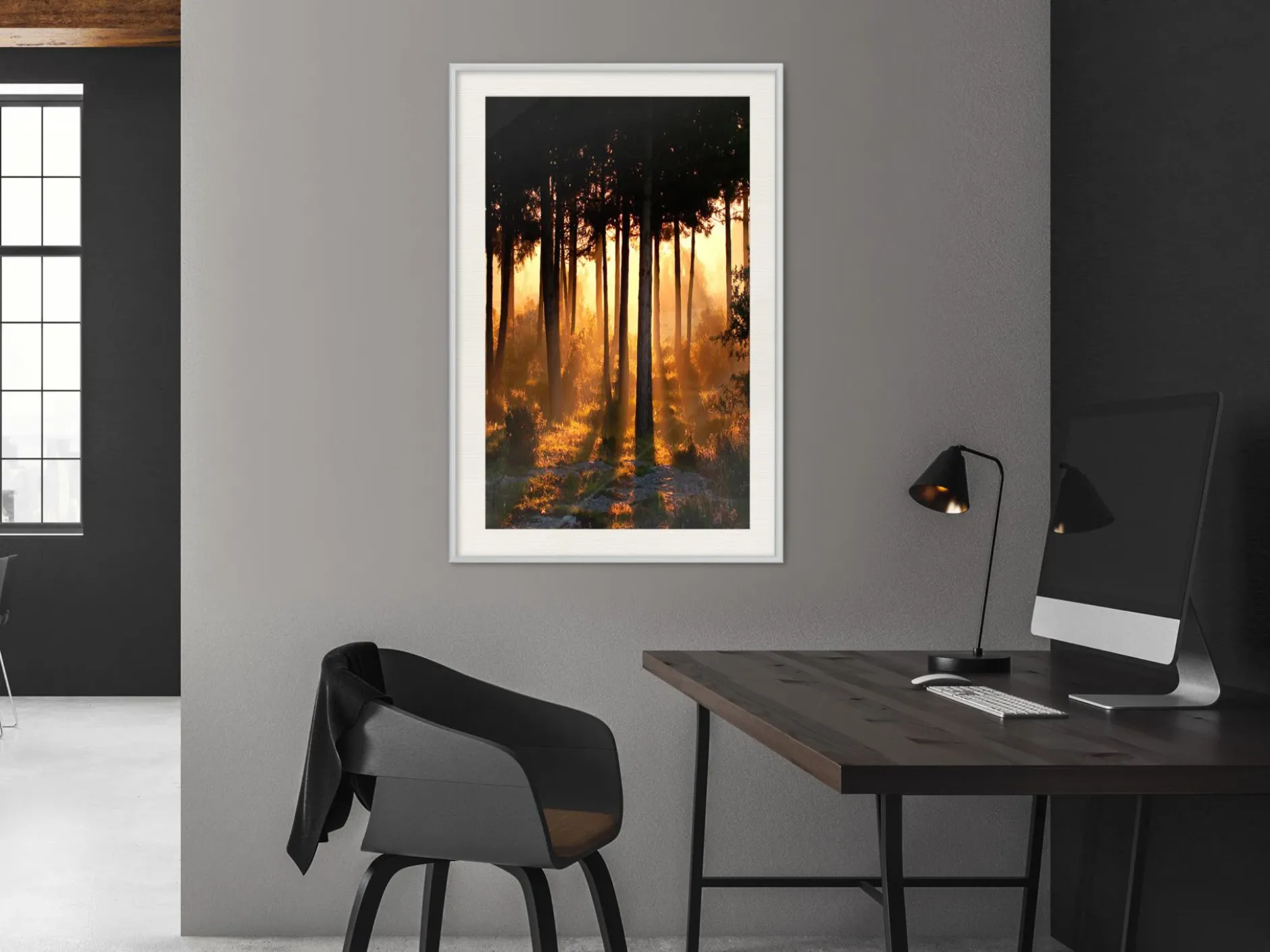 Poster 'Dark Tree Tops'