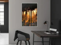 Poster 'Dark Tree Tops'