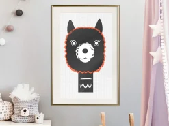 Poster 'Decorative Alpaca'