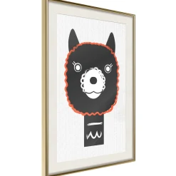 Poster 'Decorative Alpaca'