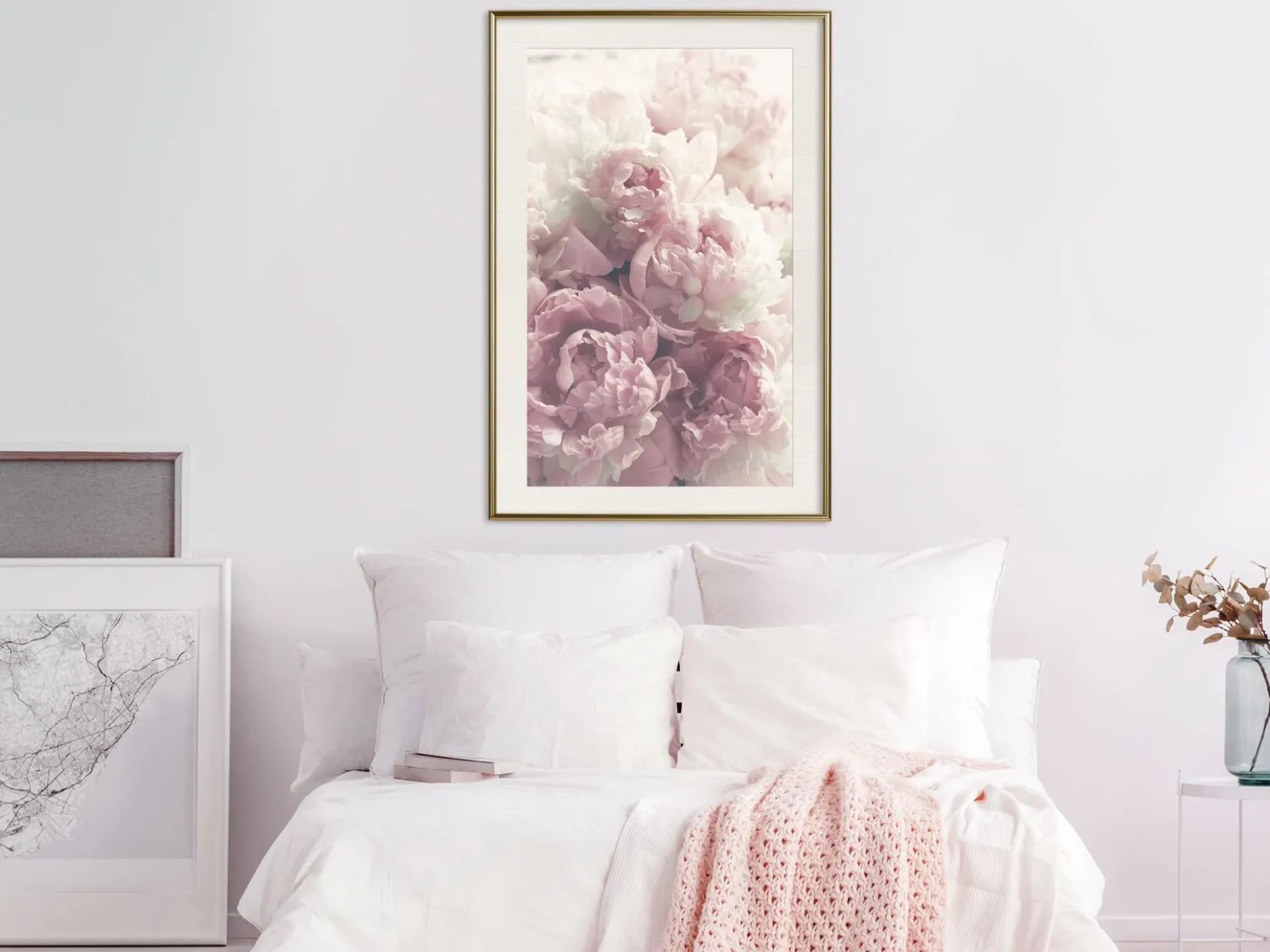 Poster 'Delicate Peonies'