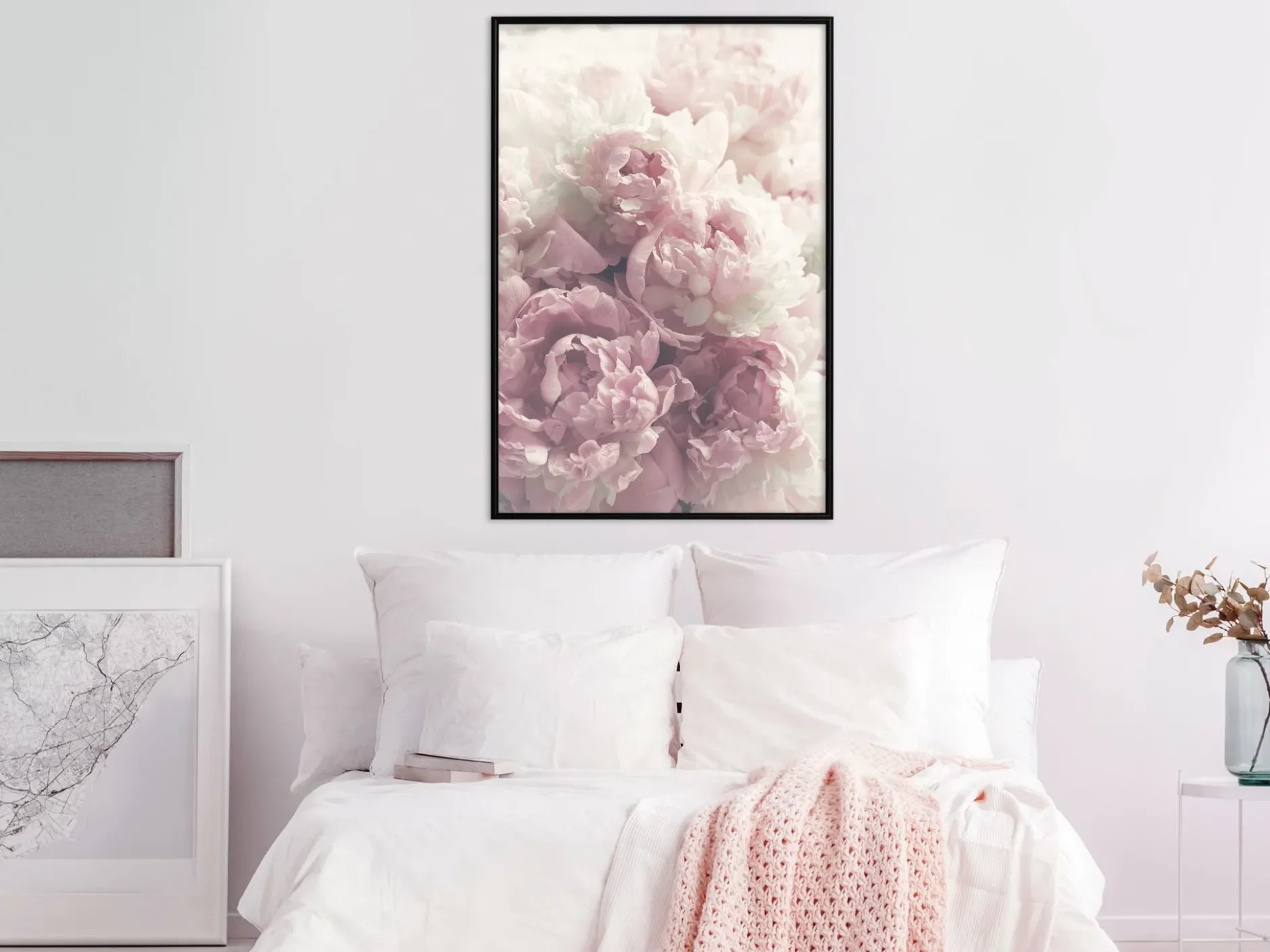 Poster 'Delicate Peonies'