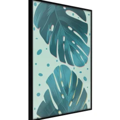 Poster 'Dewy Leaves'
