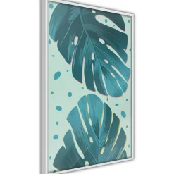 Poster 'Dewy Leaves'