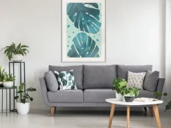 Poster 'Dewy Leaves'