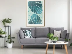 Poster 'Dewy Leaves'