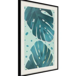 Poster 'Dewy Leaves'