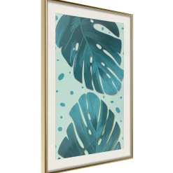 Poster 'Dewy Leaves'