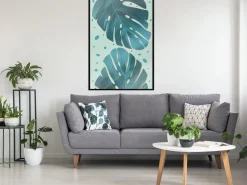 Poster 'Dewy Leaves'