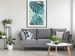 Poster 'Dewy Leaves'