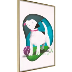 Poster 'Dog and Ball'