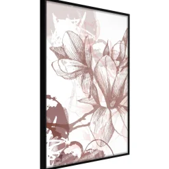 Poster 'Drawn Flower'