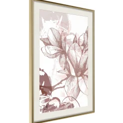 Poster 'Drawn Flower'