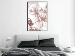 Poster 'Drawn Flower'