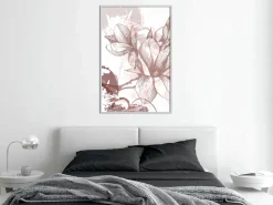 Poster 'Drawn Flower'