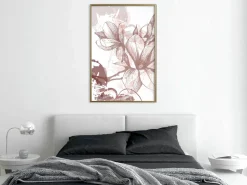 Poster 'Drawn Flower'