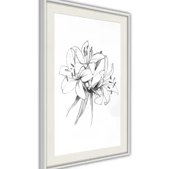 Poster 'Drawn Flowers'