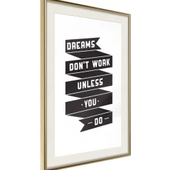 Poster 'Dreams don't work'