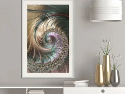 Poster 'Iridescent Spiral'