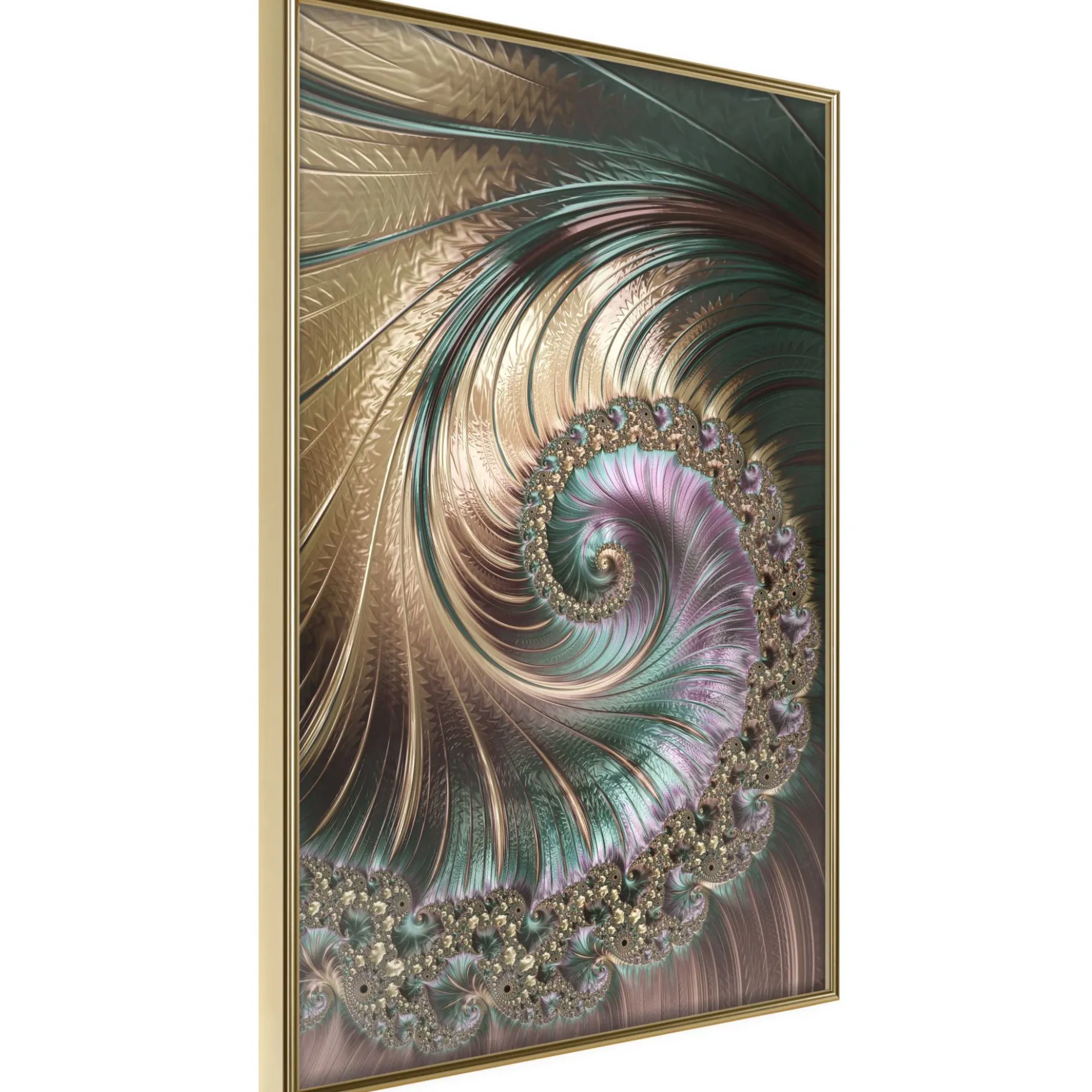 Poster 'Iridescent Spiral'