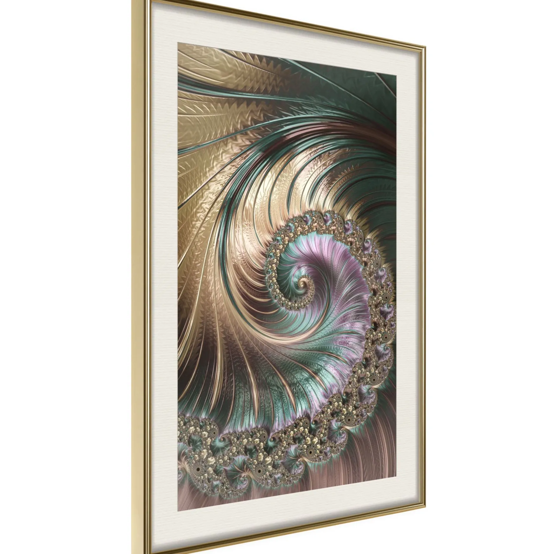 Poster 'Iridescent Spiral'