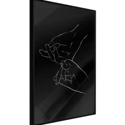 Poster 'Joined Hands (Black)'