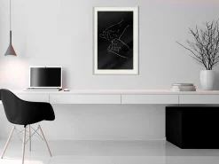 Poster 'Joined Hands (Black)'