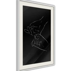 Poster 'Joined Hands (Black)'