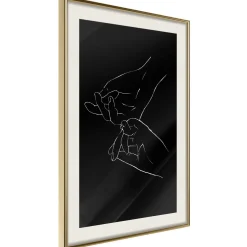 Poster 'Joined Hands (Black)'